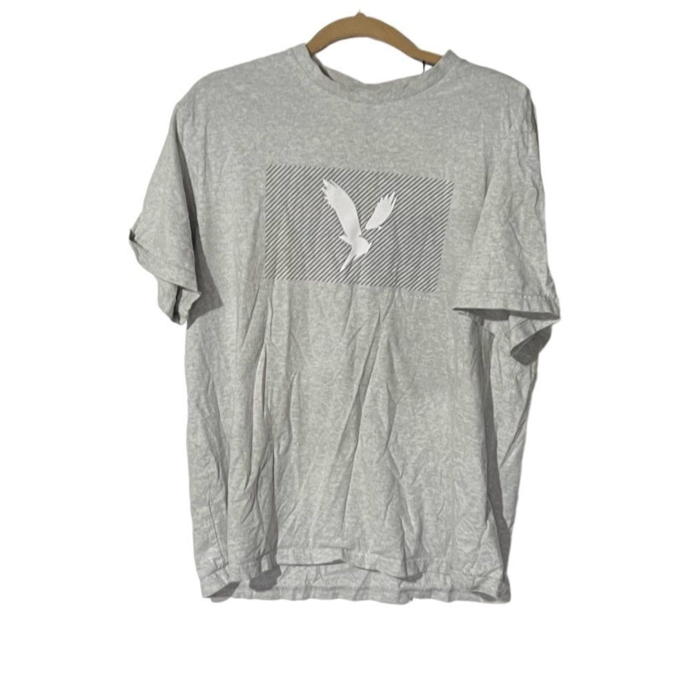 American Eagle Graphic Tee Super Soft Gray Size XL
